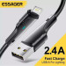 Essager Дата кабель USB 2.0 AM to Lightning 1.0m 2.4A black Essager (EXCL-LS01)