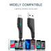 Essager Дата кабель USB 2.0 AM to Lightning 1.0m 2.4A black Essager (EXCL-LS01)