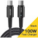 Essager Дата кабель USB-C to USB-C 3.0m 100W black Essager (EXCTT1-CGC01)