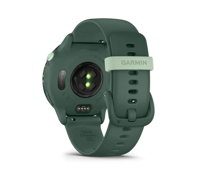 Garmin Смарт-годинник Garmin Vivoactive 6 Metallic Jasper Green with Jasper Green Silicone Band (010-02985-42)