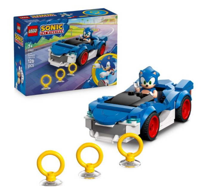 LEGO Конструктор LEGO Sonic Сонік: спідстер «Блискавка» (77117)