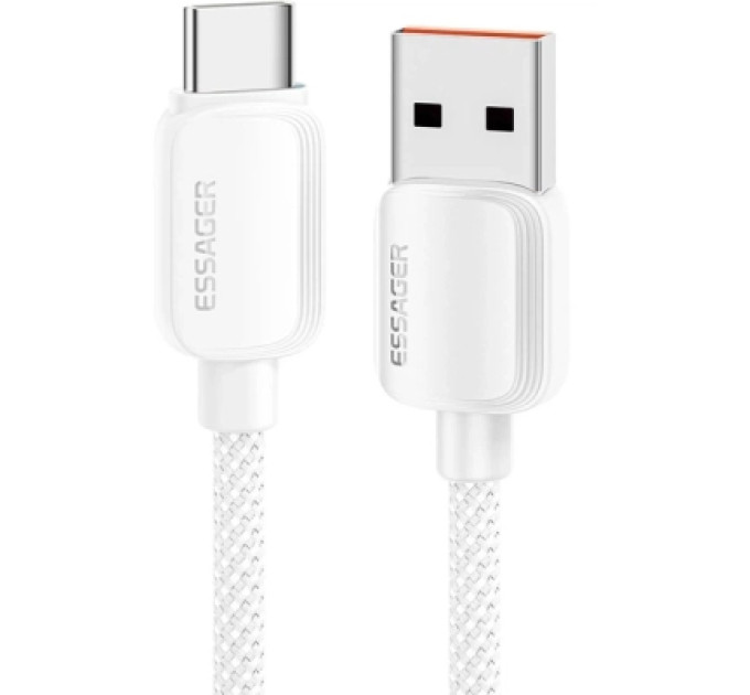 Essager Дата кабель USB 2.0 AM to USB-C 1.0m 100W white Essager (EXC7A-WL02-P)