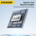 Essager Зарядний пристрій Essager 3xUSB-C + 3xUSB-A 85W GaN black (EZC85W-SXB0G-Z)