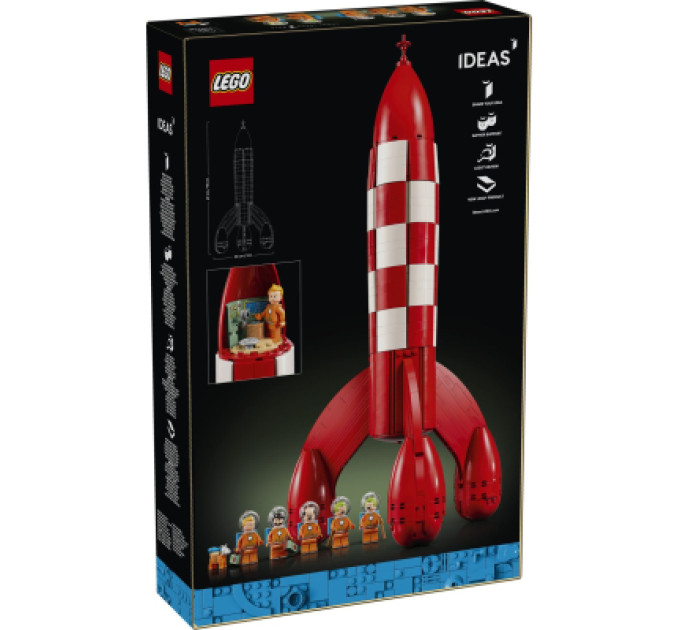 LEGO Конструктор LEGO Ideas Місячна ракета TINTIN (21367)