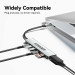 Концентратор  Essager USB-C 7-in-1 HDMI + USB 3.2 + USB-C + SD/TF gray (EHB07-QH0G-Z)
