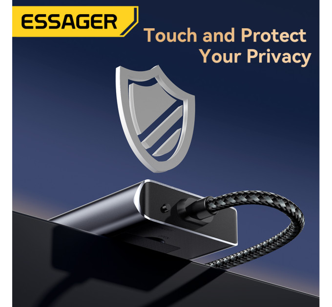 Концентратор  Essager USB-C 8-in-1 HDMI + USB 3.2 + USB-C + SD/TF + M.2 PCIe/NVMe/SATA SSD support