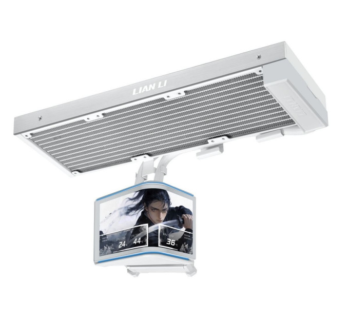 Lian Li Система водяного охолодження Lian Li HydroShift II OLED Curved 360 Fanless White (G89.GHS2OLDC36NW.00)