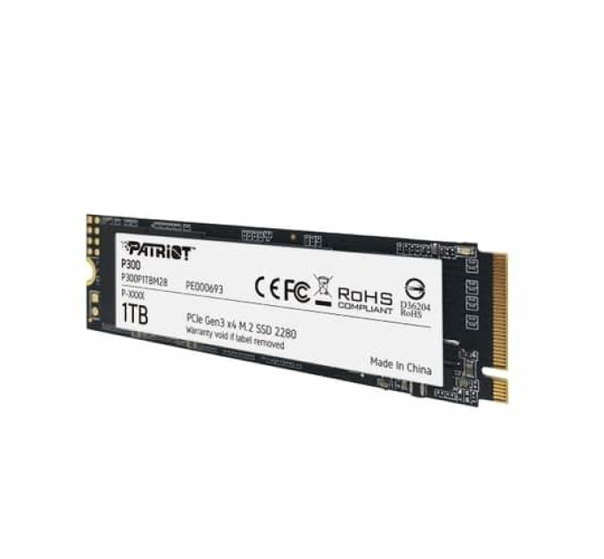 Patriot Твердотільний запам’ятовувальний пристрій накопичувач (SSD) M.2 2280 1TB P300 P300P1TBM28 PATRIOT