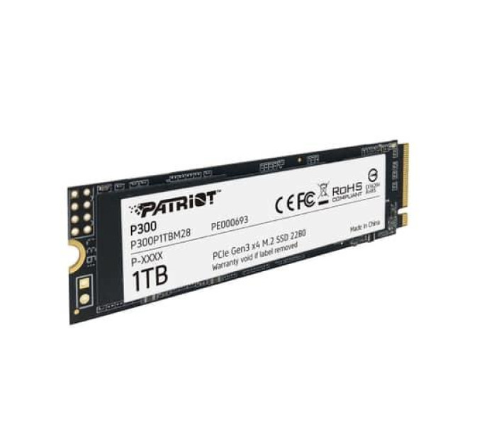 Patriot Твердотільний запам’ятовувальний пристрій накопичувач (SSD) M.2 2280 1TB P300 P300P1TBM28 PATRIOT