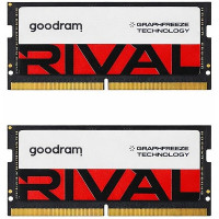 Модуль пам'яті для ноутбука SoDIMM DDR5 32GB (2x16GB) 5600 MHz Rival Goodram (GGEES5-56L40S/32GDC)