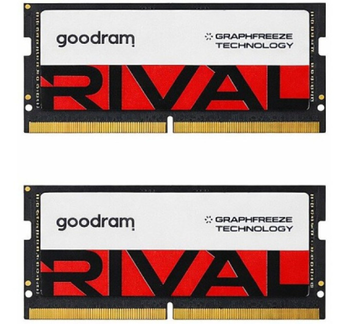 Goodram Модуль пам'яті для ноутбука SoDIMM DDR5 64GB (2x32GB) 5600 MHz Rival Goodram (GGEES5-56L40/64GDC)