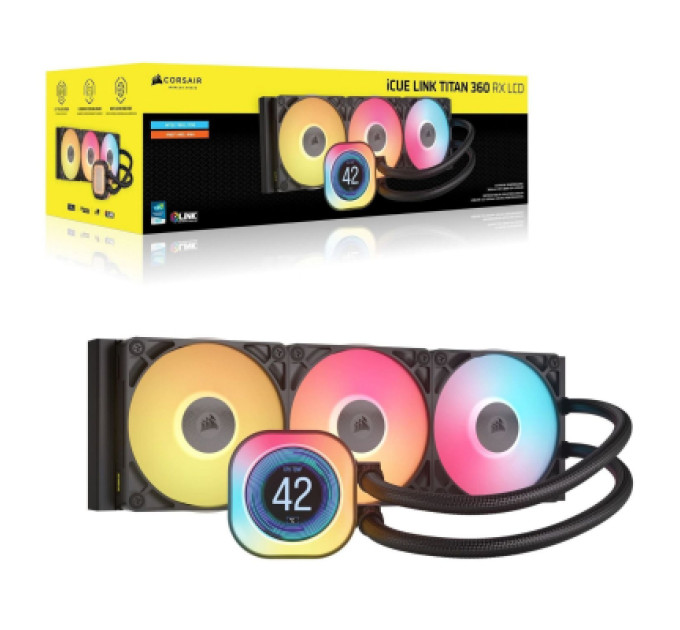 Corsair Система рідинного охолодження Corsair iCUE LINK TITAN 360 RX LCD (CW-9061023-WW)