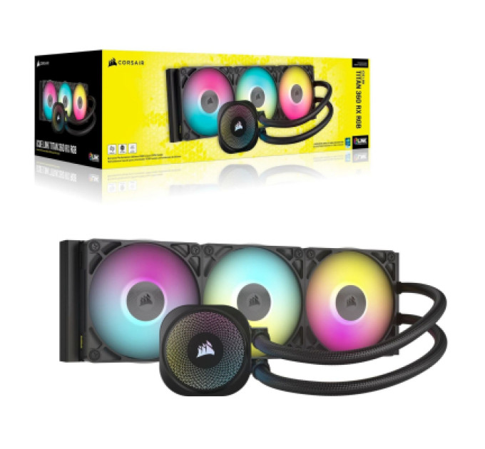Corsair Система рідинного охолодження Corsair iCUE LINK TITAN 360 RX RGB (CW-9061018-WW)