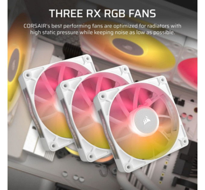 Corsair Система рідинного охолодження Corsair iCUE LINK TITAN 360 RX RGB White (CW-9061021-WW)
