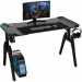 GT Racer Комп'ютерний стіл GT Racer GT Racer T-1444 (140x60x73) Black (T-1444 (140x60x73) Black)