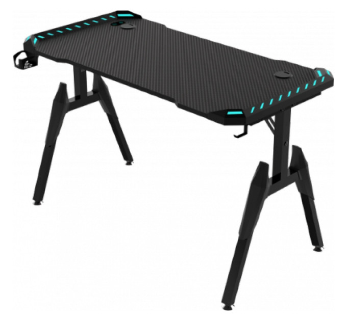 GT Racer Комп'ютерний стіл GT Racer GT Racer T-1444 (140x60x73) Black (T-1444 (140x60x73) Black)