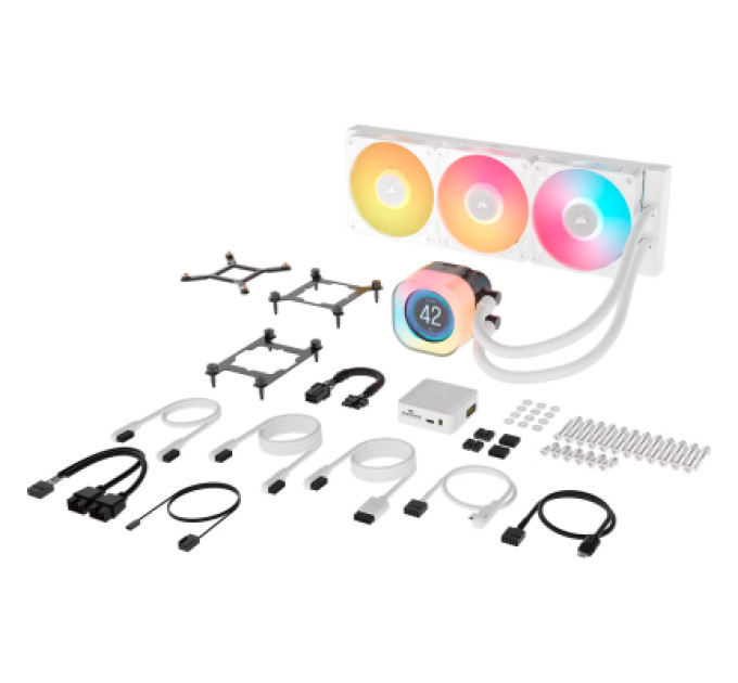 Corsair Система рідинного охолодження Corsair iCUE LINK TITAN 360 RX LCD White AIO (CW-9061026-WW)