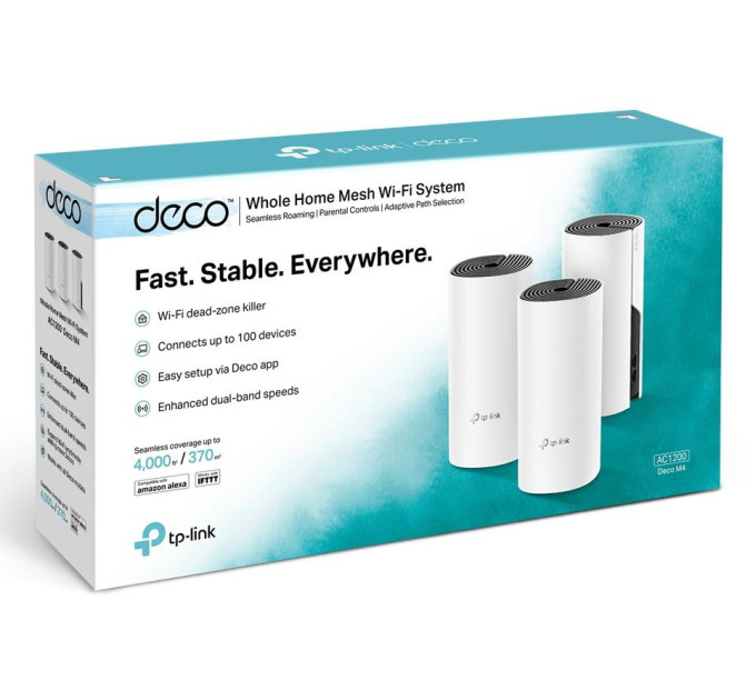TP-Link Домашня Mesh Wi-Fi система (3шт у комплекті), арт. Deco M4(3-pack)