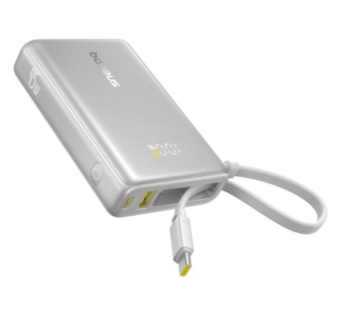 Baseus Батарея універсальна Baseus PicoGo 10000mAh 45W PD, QC, Galaxy Natural Titanium (P10076803853-00)