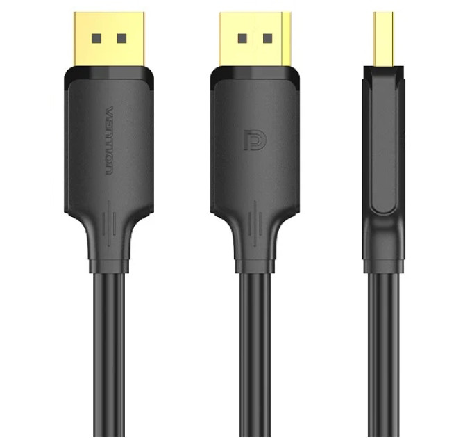 Vention Кабель мультимедійний DisplayPort to DisplayPort 1.5m V1.2 4K 60Hz 3D Dolby 7.1 Vention (HAKBG)