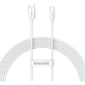 Baseus Дата кабель USB 2.0 AM to USB-C 2.0m Superior Fast Charging 100W moon white Baseus (P10320102214-03)