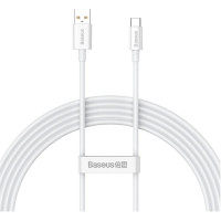 Дата кабель USB 2.0 AM to USB-C 2.0m Superior Fast Charging 100W moon white Baseus (P10320102214-03)