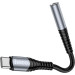 HOCO Адаптер USB-C M to 3.5mm F LS33 metal gray HOCO (6931474761163)