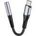 HOCO Адаптер USB-C M to 3.5mm F LS33 metal gray HOCO (6931474761163)