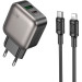 BOROFONE Зарядний пристрій BOROFONE BAS54A Absolute 1xUSB-C PD20W + 1xUSB QC3.0 + cable USB-C to Lightning Black (6941991116216)
