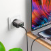 BOROFONE Зарядний пристрій BOROFONE BAS54A Absolute 1xUSB-C PD20W + 1xUSB QC3.0 + cable USB-C to Lightning Black (6941991116216)