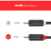 Ugreen Кабель мультимедійний 2xRCA M to 2xRCA M 2.0m AV104 black Ugreen (10518)