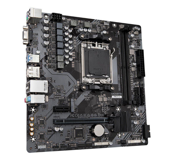 GIGABYTE Материнська плата AMD B650 SAM5 MATX B650M S2H 1.4 GIGABYTE