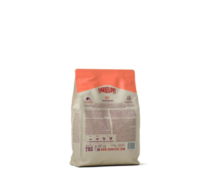 Carnilove Сухий корм для кішок Carnilove True Fresh Beef Sterilised 2 кг (8595602582174)