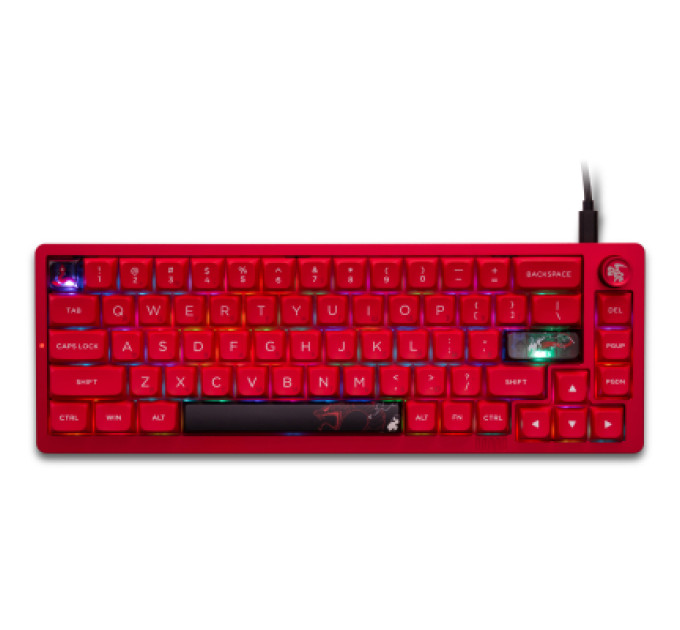 Thunderobot Клавіатура Thunderobot VIC68 Gateron Magnetic Jade Pro Switch Red USB UA (6932066317218)