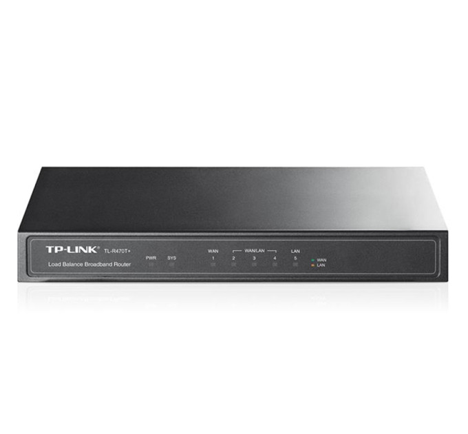Маршрутизатор TP-Link TL-R470T+, 1xFE LAN, 3xFE LAN/WAN, 1xFE WAN TL-R470T+