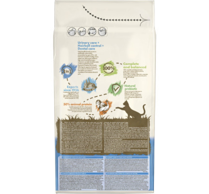 Purina Cat Chow Сухий корм для кішок Purina Cat Chow Feline 3 в 1 з індичкою 1.5 кг (7613034155139)