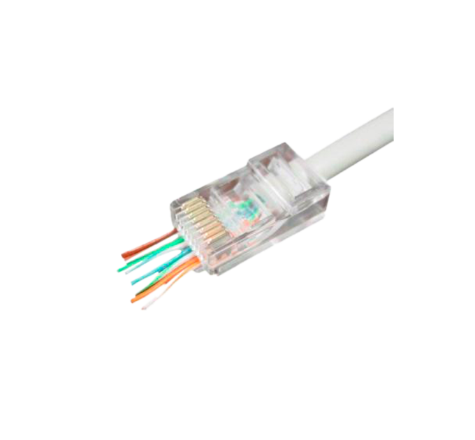 Конектор наскрізний RJ45 Cat.5E (100 шт)