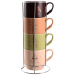Чашки Limited Edition MORNING COFFEE /НАБІР/4х340 мл на мет.підст (B248-E0963)