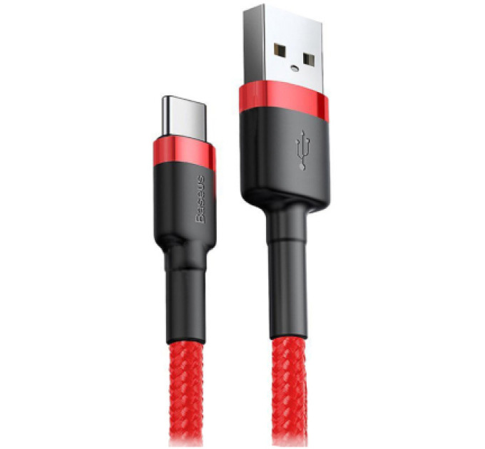 Baseus Дата кабель USB 2.0 AM to Type-C 2.0m 2A Red Baseus (CATKLF-C09)