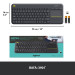 Logitech Клавіатура Logitech K400 Plus Touch Wireless UA Black (920-007145)