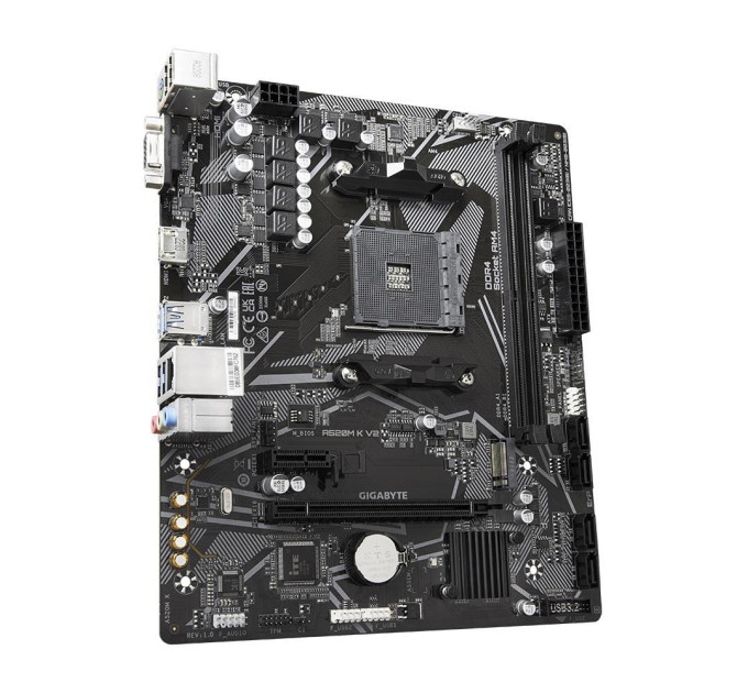 GIGABYTE Материнська плата AMD A520 SAM4 MATX A520M K V2 1.1 GIGABYTE