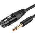 Ugreen Кабель мультимедійний 6.35mm M to XLR F 2.0m AV131 black Ugreen (20719)