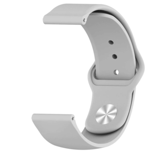 Armorstandart Ремінець до смарт-годинника Armorstandart Silicone Watch Strap 20mm Light Grey (ARM60517)