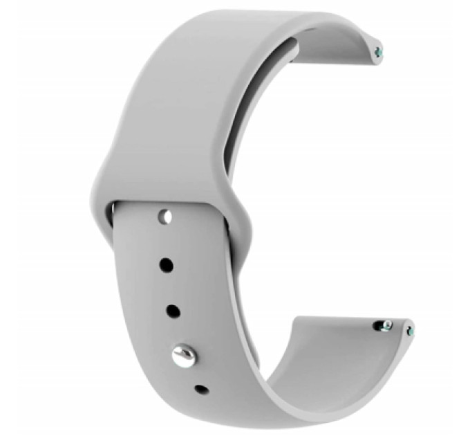 Armorstandart Ремінець до смарт-годинника Armorstandart Silicone Watch Strap 20mm Light Grey (ARM60517)