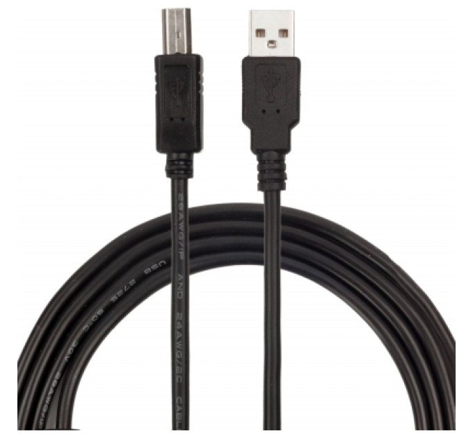 Кабель для принтера USB 2.0 AM/BM 1.5m black ProfCable (ProfCable12-150)