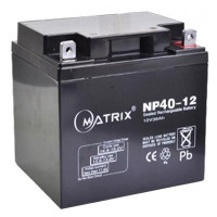 Батарея до ДБЖ Matrix 12V 40AH (NP40-12) Батарея до ДБЖ Matrix 12V 40AH (NP40-12)