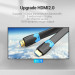 Vention Кабель мультимедійний HDMI M to HDMI M 8.0m V2.0 4K60Hz PVC flat black Vention (AAKBK)