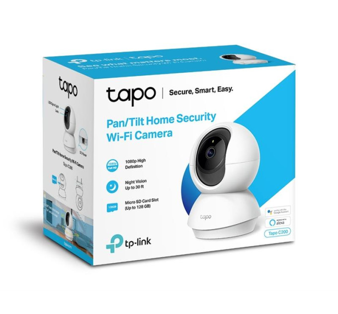 TP-Link Панорамна домашня WiFi камера, Tapo C200
