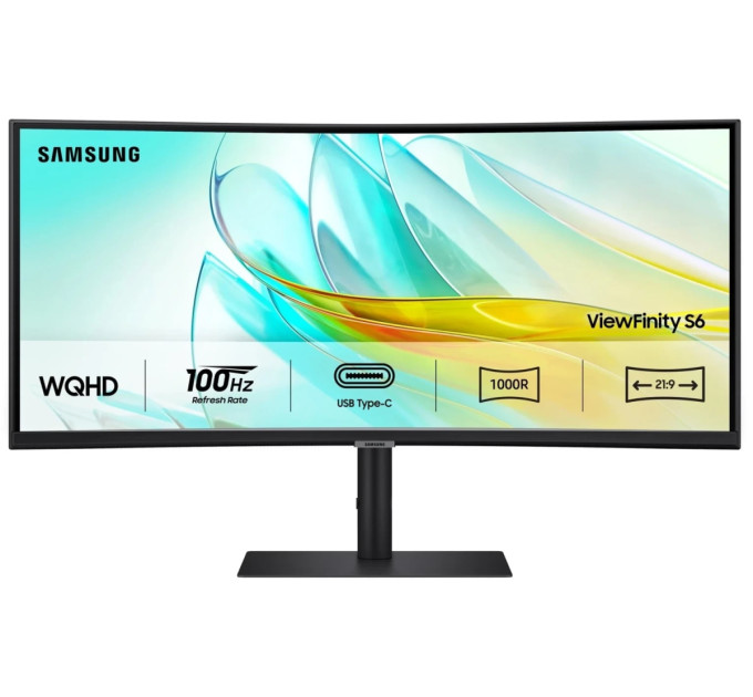 Монітор Samsung 34" S34C650 HDMI, DP, USB, VA, 3440x1440, 21:9, 100Hz, CURVED LS34C650UAIXUA