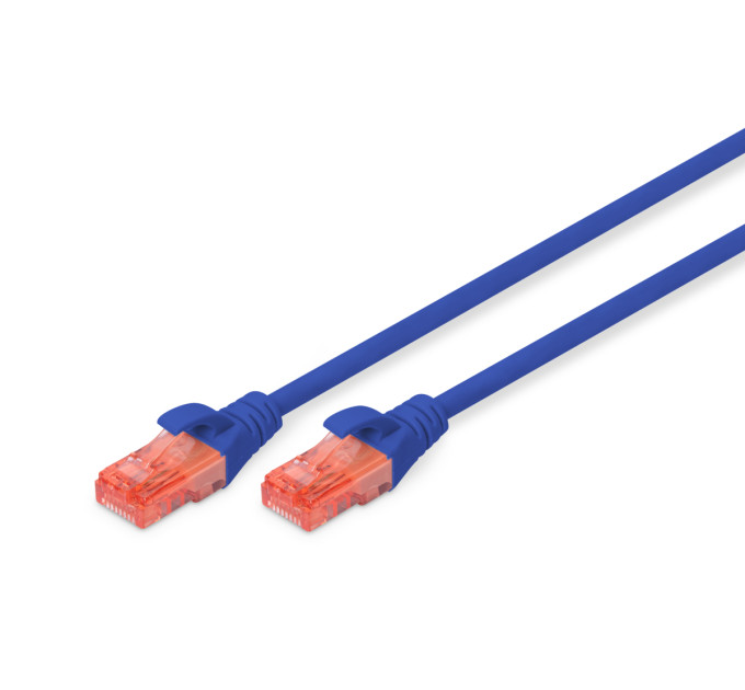 Патч-корд DIGITUS CAT 6 UTP, 0.25м, AWG 26/7, Cu, LSZH, синій